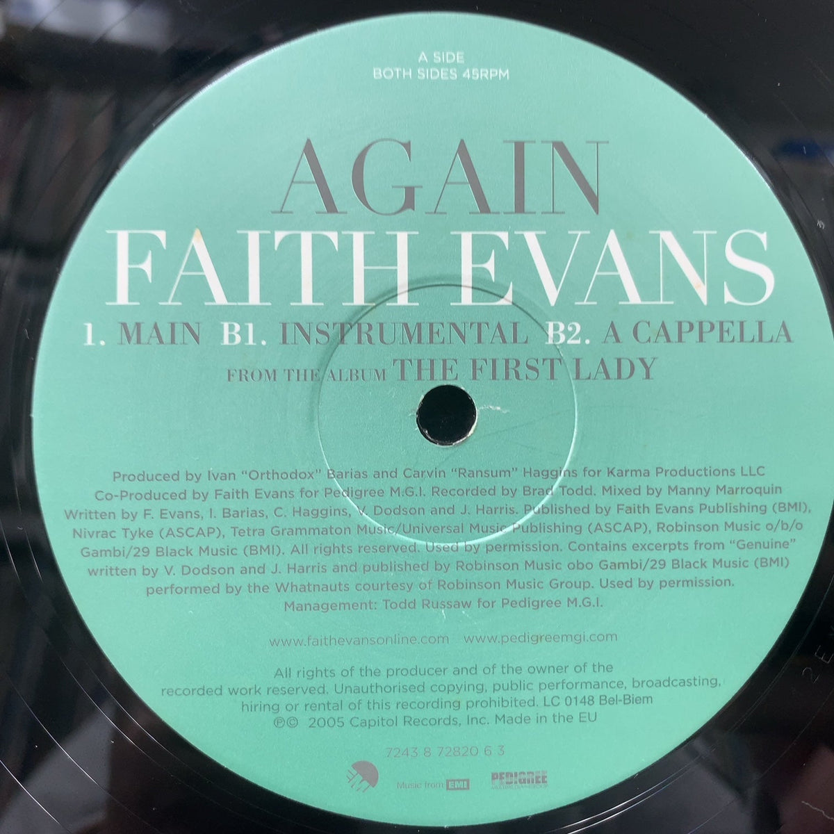 FAITH EVANS / Again (SPRO 7087 6 19138 1 1