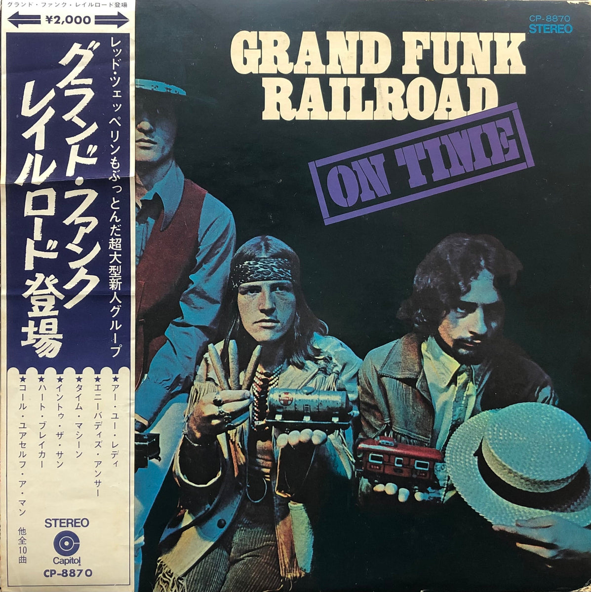 GRAND FUNK RAILROAD / On Time 帯付 (Capitol, CP-8870, LP) – TICRO