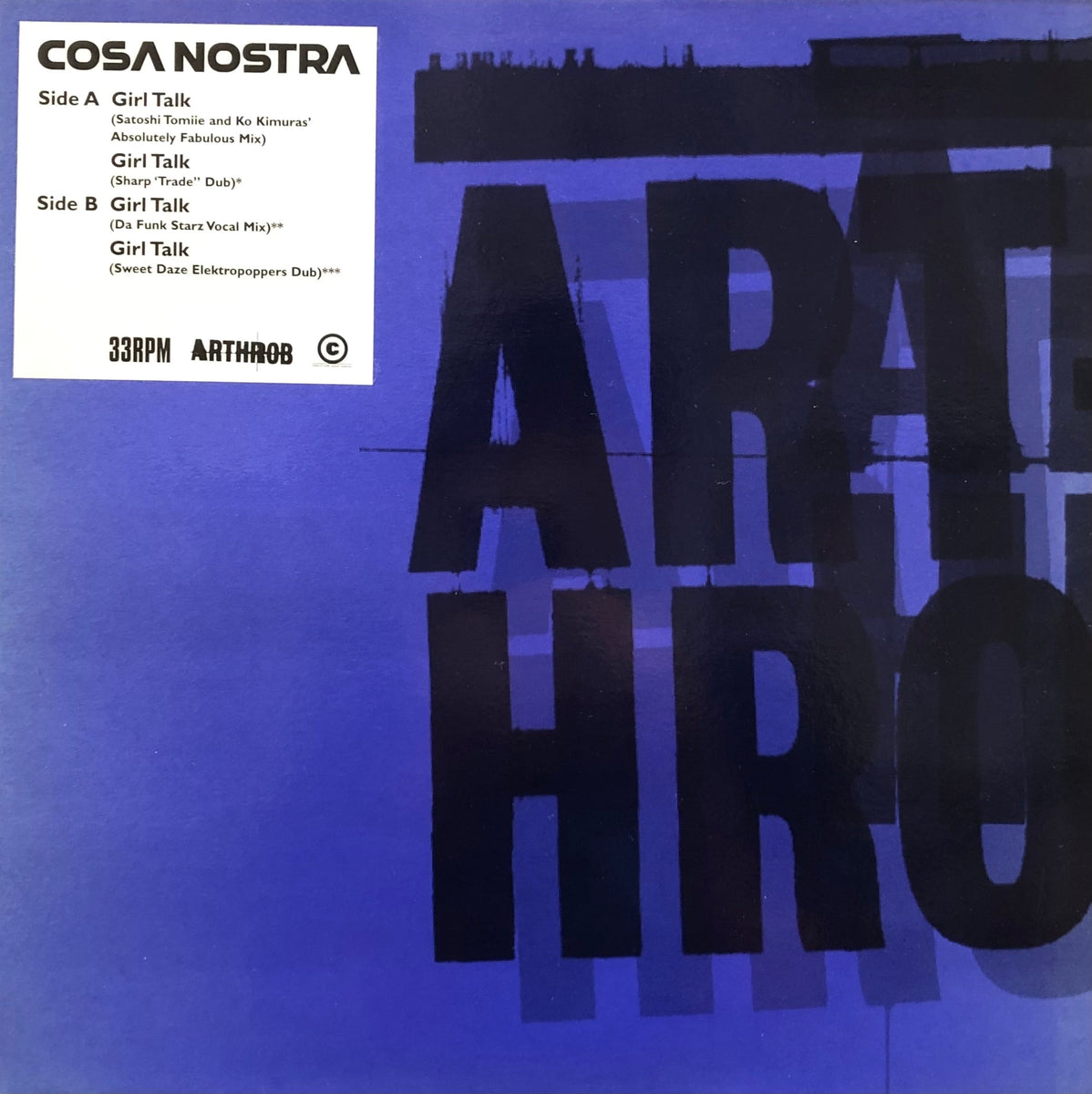 COSA NOSTRA / Girl Talk (Arthrob, ART 005T, 12inch) – TICRO MARKET