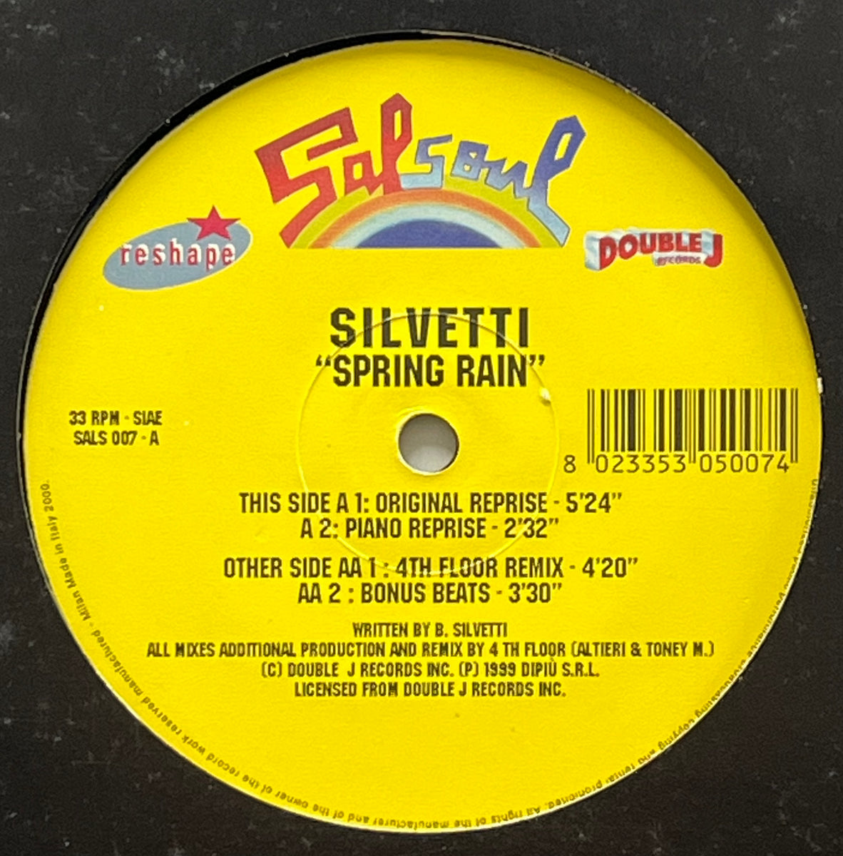 SILVETTI / Spring Rain (Salsoul Records – SALS 007, 12inch