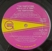 Load image into Gallery viewer, TEMPTATIONS / With A Lot O' Soul ' ( Gordy – GLPS 922, LP)