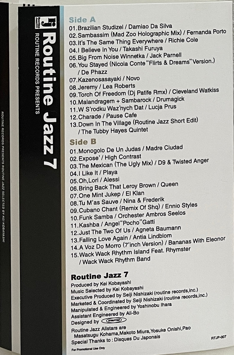 KEI KOBAYASHI / ROUTINE JAZZ PART 7 (Cassette Tape) – TICRO MARKET