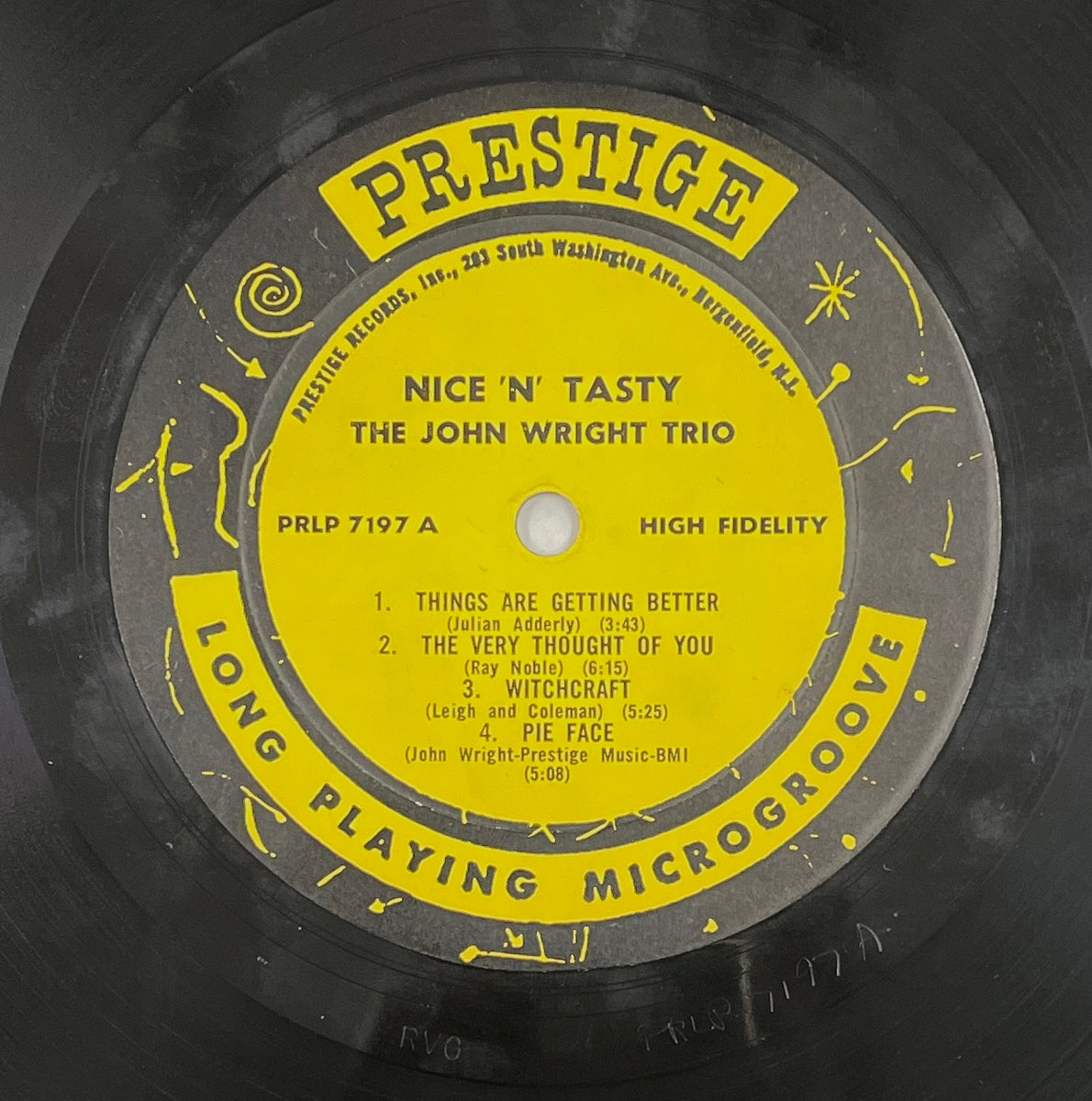 JOHN WRIGHT TRIO / Nice 'N' Tasty ( Prestige – PRLP 7197, LP)