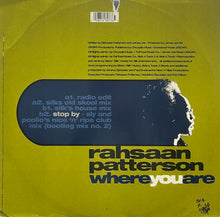 Load image into Gallery viewer, RAHSAAN PATTERSON / Where You Are (MCA, MCST 48073, 12inch)