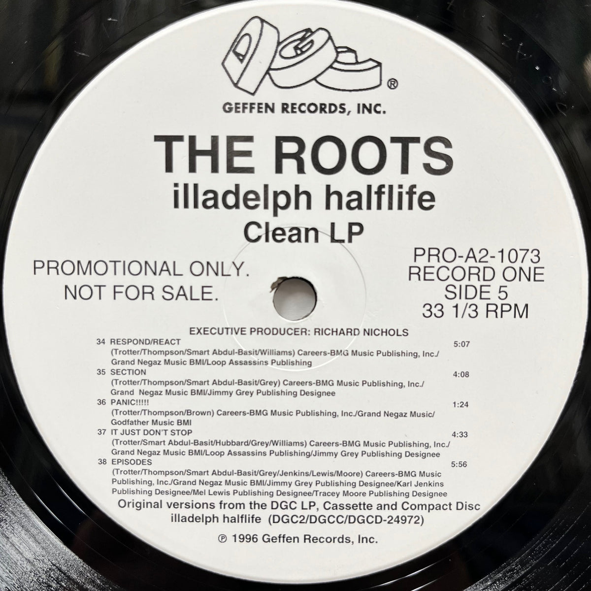 ROOTS / Illadelph Halflife (Clean LP) PRO-A2-1073, 2LP Promo
