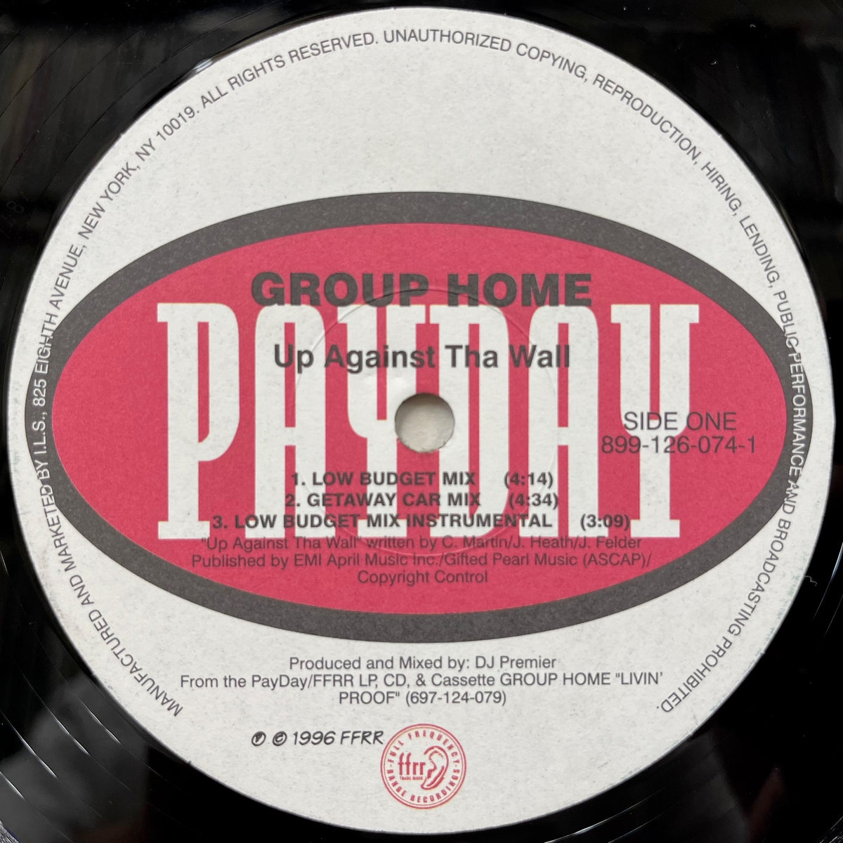 Group  Up Against Tha Wall the レコード GROUP HOME / Up Against Tha Wall / Inna City Life (Reissue, 12inch