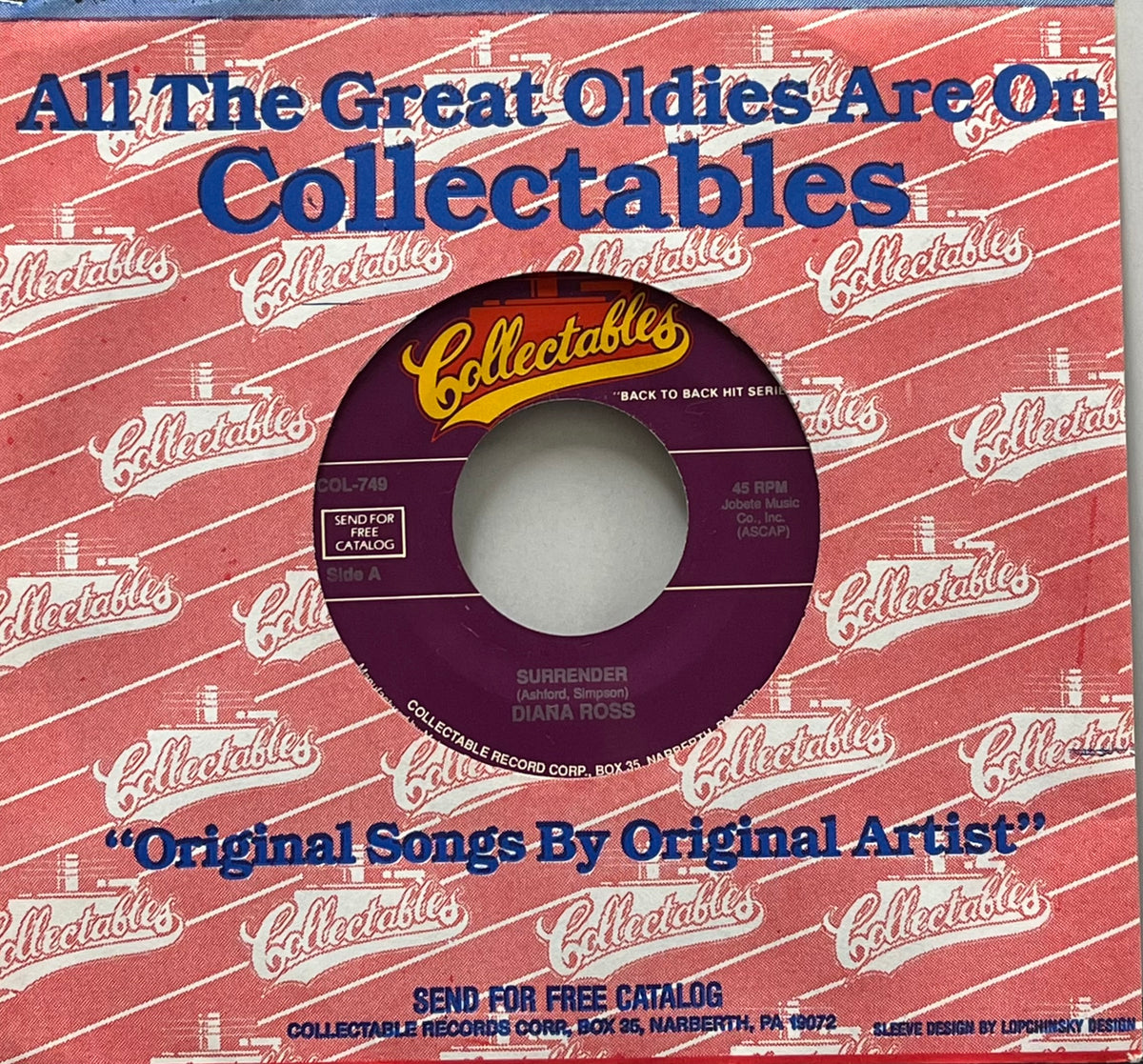 サレンダー ダイアナ•ロス　12㌅レコード 帯付き DIANA ROSS / Surrender / Gettin' Ready For Love (Collectables