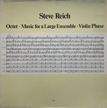 Load image into Gallery viewer, STEVE REICH / Octet • Music For A Large Ensemble • Violin Phase (ECM 1168, LP)