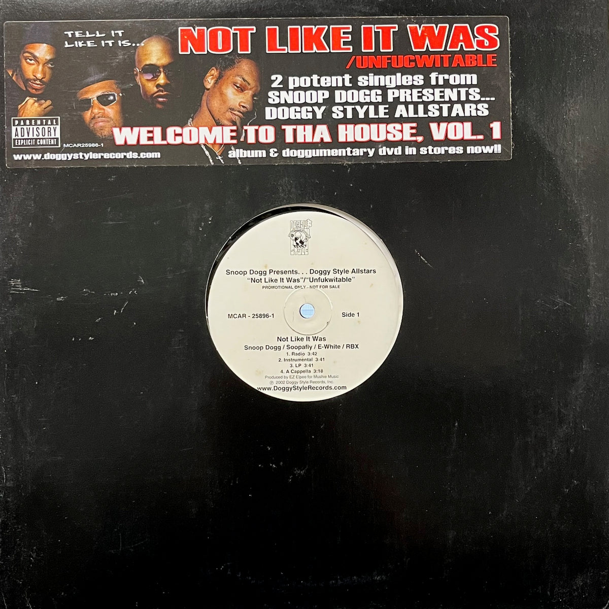 洋楽 MAC SHAY WICKED g rap SNOOP DOGG PRESENTS DOGGY STYLE ALLSTARS / Not Like It Was