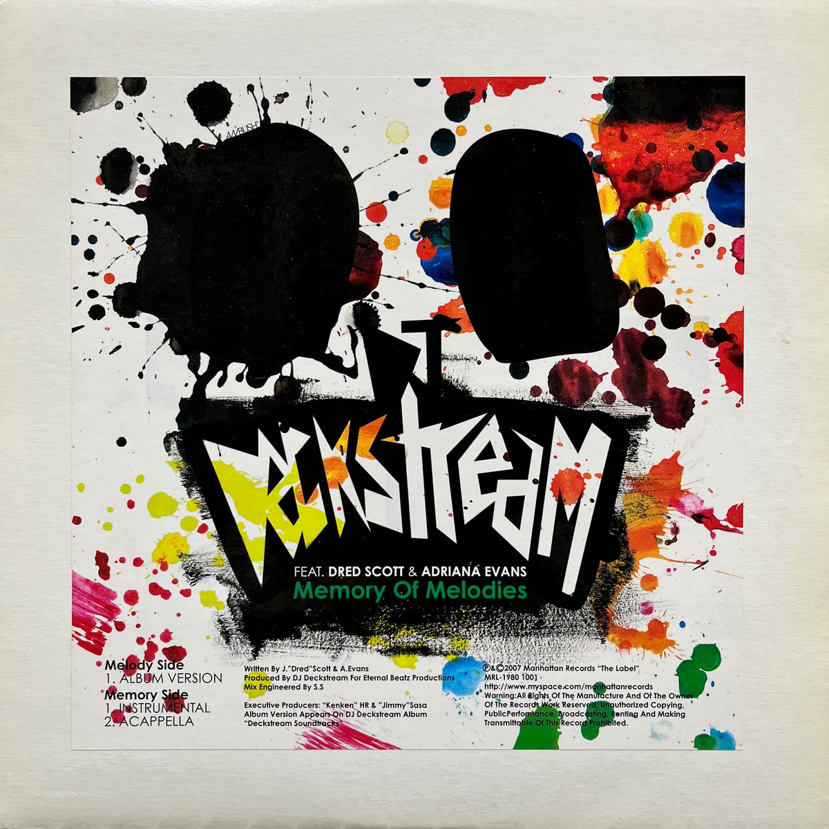 DJ DECKSTREAM / Memory Of Melodies (MRL-1980-100, 12inch) – TICRO