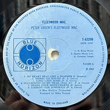 画像をギャラリービューアに読み込む, FLEETWOOD MAC / Peter Green's Fleetwood Mac (Blue Horizon – 7-63200, LP) UK Press. Mono