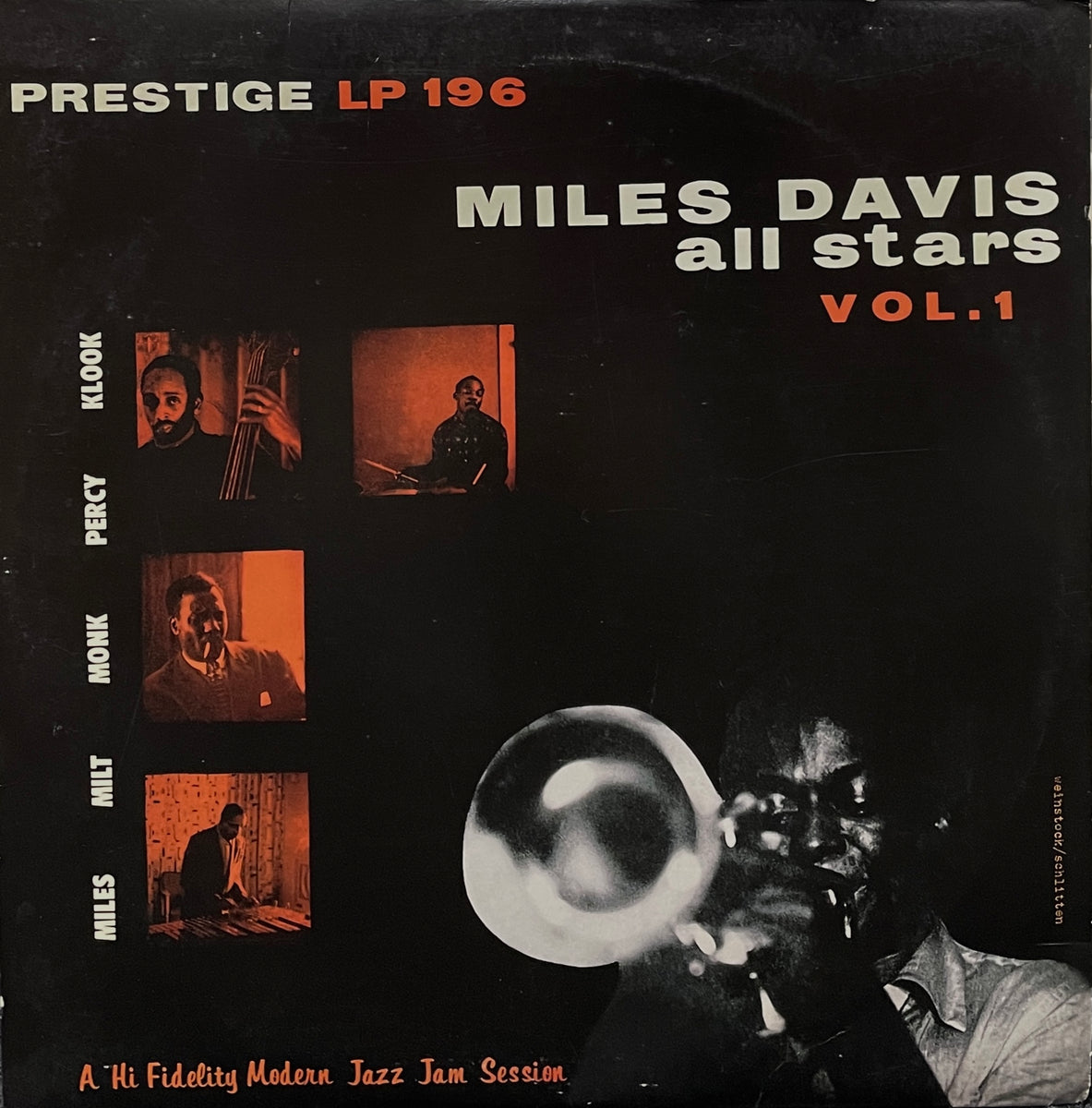 Miles Davis 10inch アナログ レコード MILES DAVIS ALL STARS / Vol. 1 ( Prestige – LP 196, 10inch