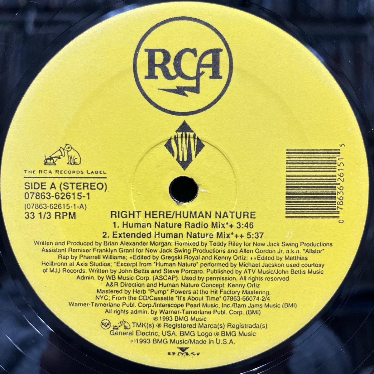 SWV / Right Here / Human Nature (07863 62615-1, 12inch) – TICRO MARKET