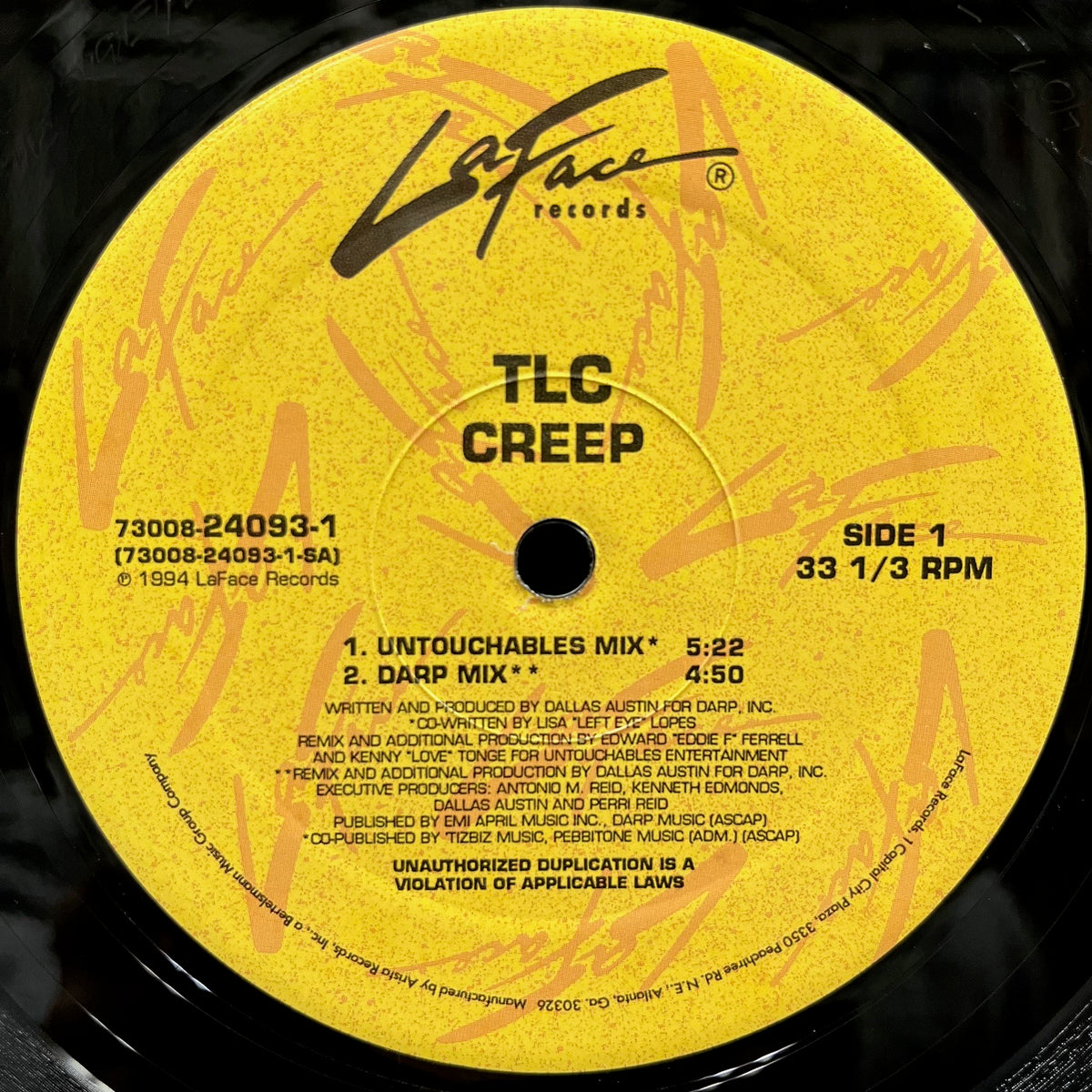 TLC / Creep (73008-24093-1, 12inch) – TICRO MARKET