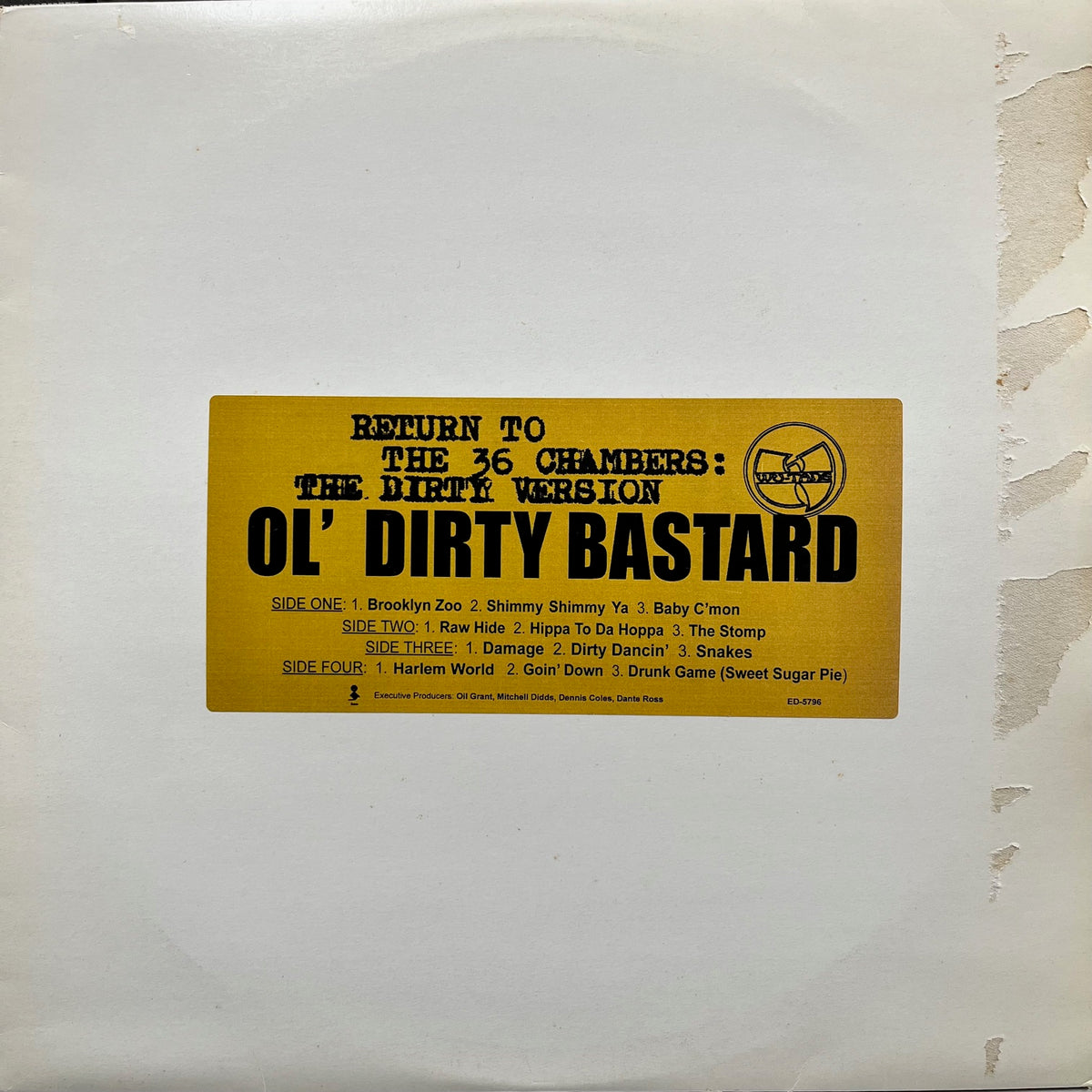 OL' DIRTY BASTARD (O.D.B.) / Return To The 36 Chambers: The Dirty