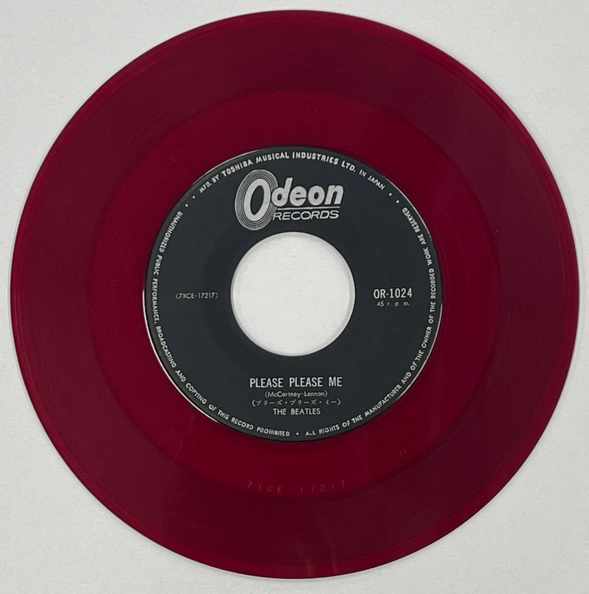 BEATLES / Please Please Me (Odeon – OR-1024, 7inch) Red