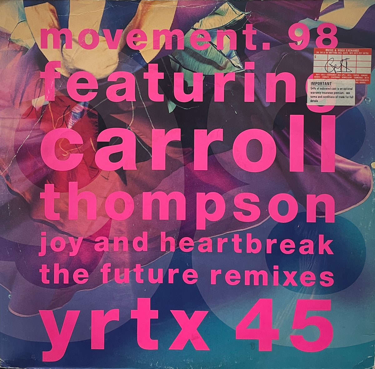 MOVEMENT 98 Featuring Carroll Thompson / Joy And Heartbreak