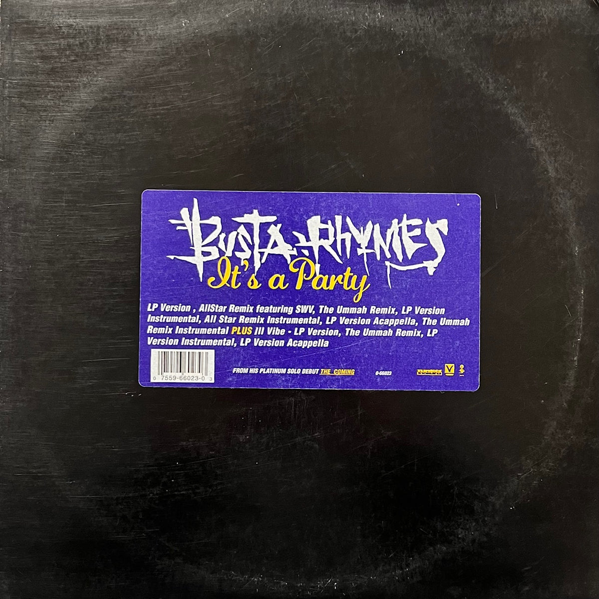 BUSTA RHYMES / It's A Party (0-66023, 12inch) – TICRO MARKET