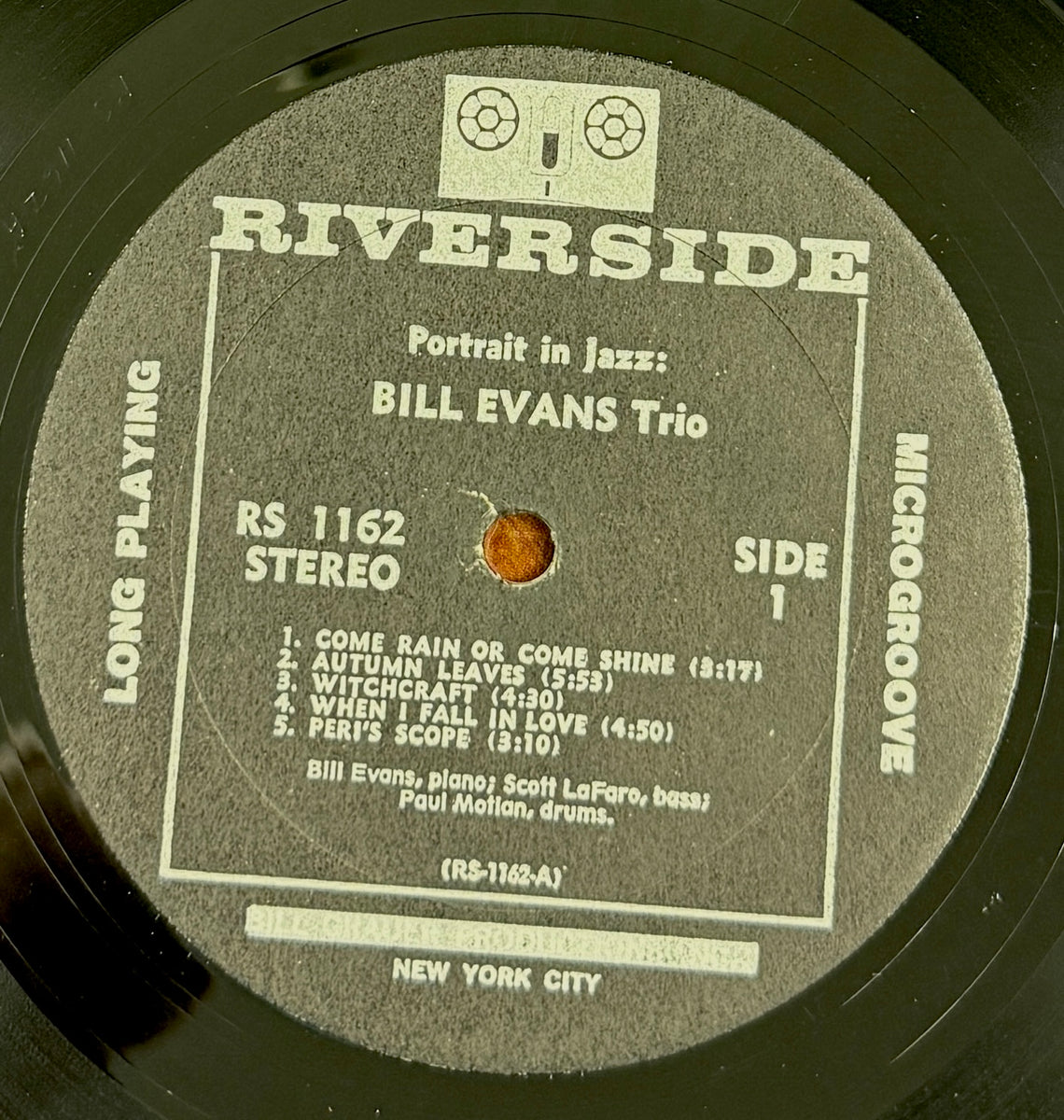 BILL EVANS TRIO / Portrait In Jazz ( Riverside Records ‎– RS