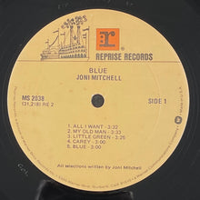 画像をギャラリービューアに読み込む, JONI MITCHELL / Blue (Reprise Records – MS 2038, LP)