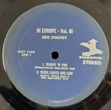 画像をギャラリービューアに読み込む, ERIC DOLPHY / In Europe / Volume 3. (Prestige – PRST 7366, LP)