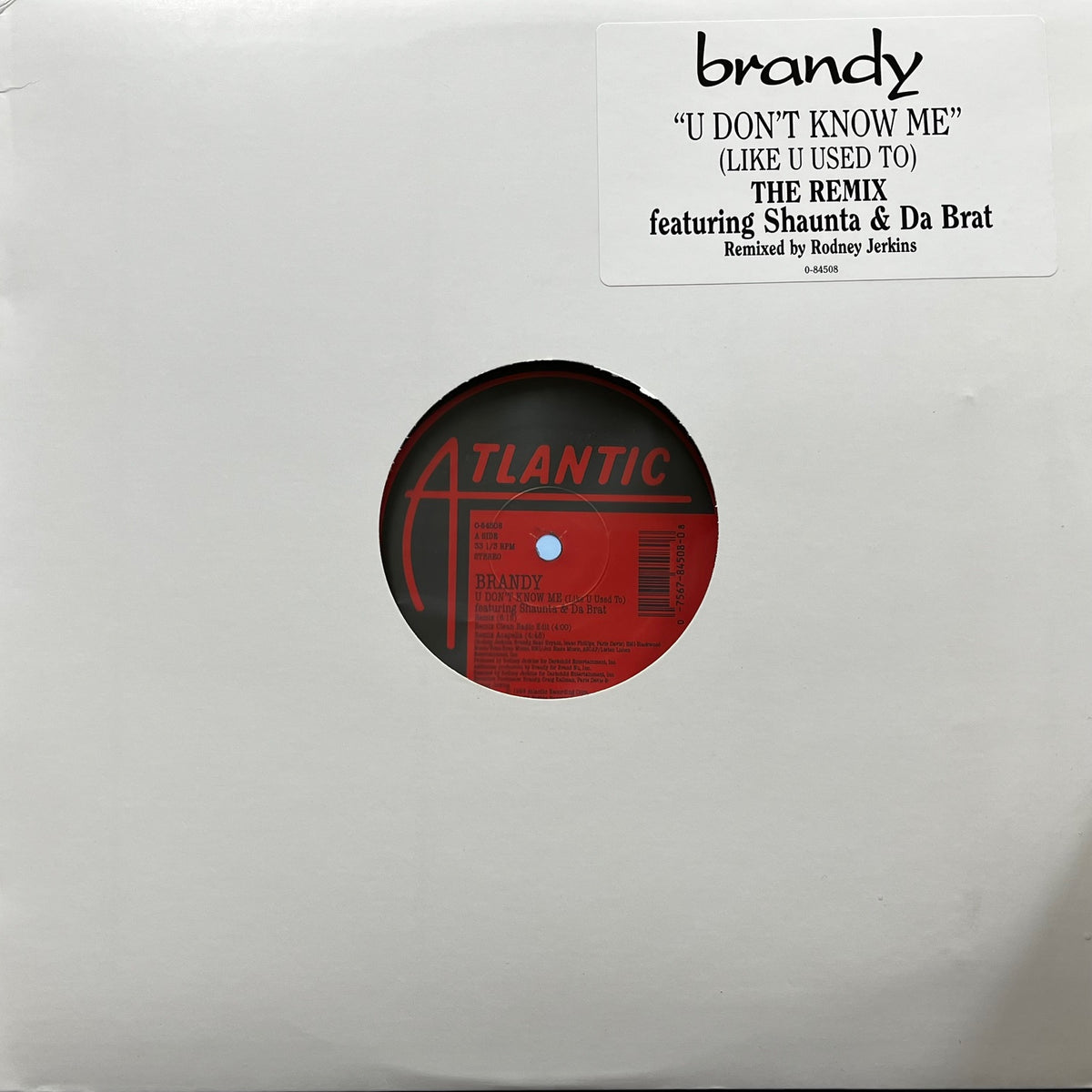 洋楽 brandy U DON'T KNOW ME Brandy Featuring Shaunta & Da Brat – U Don't Know Me (Like You