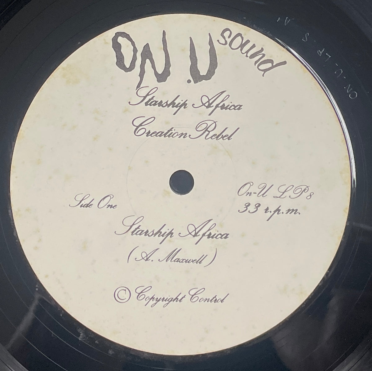 CREATION REBEL / Starship Africa ( On-U Sound – ON-U LP 8, LP