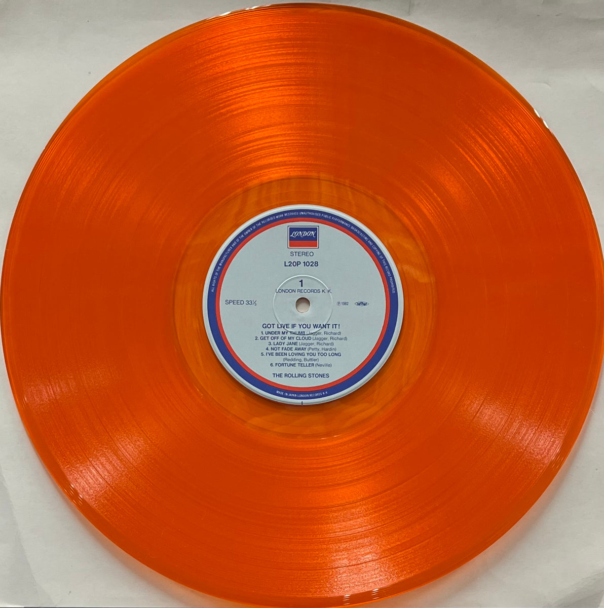 ROLLING STONES / Got Live If You Want It! (London – L20P 1028, LP