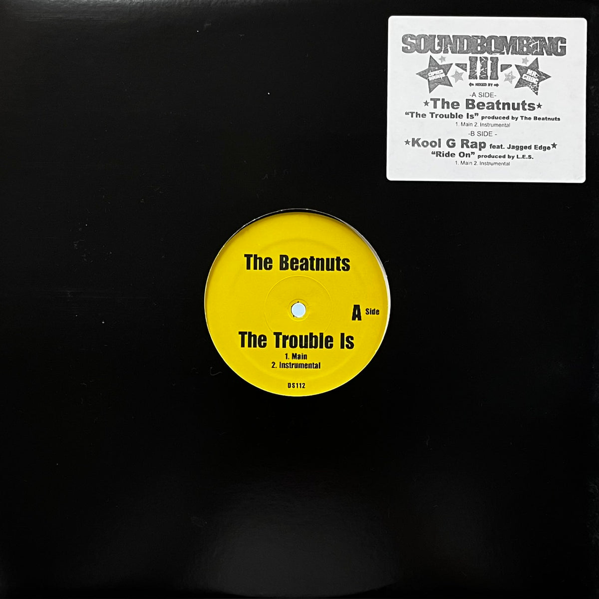 洋楽 Ridas Express - Witness The Wrath g-rap Beatnuts - Kool G Rap / The Trouble Is / Ride On (DS112, 12inch