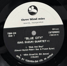 画像をギャラリービューアに読み込む, ISAO SUZUKI QUARTET+1 鈴木勲 / Blue City ( Three Blind Mice – TBM-24, Vinyl, LP)