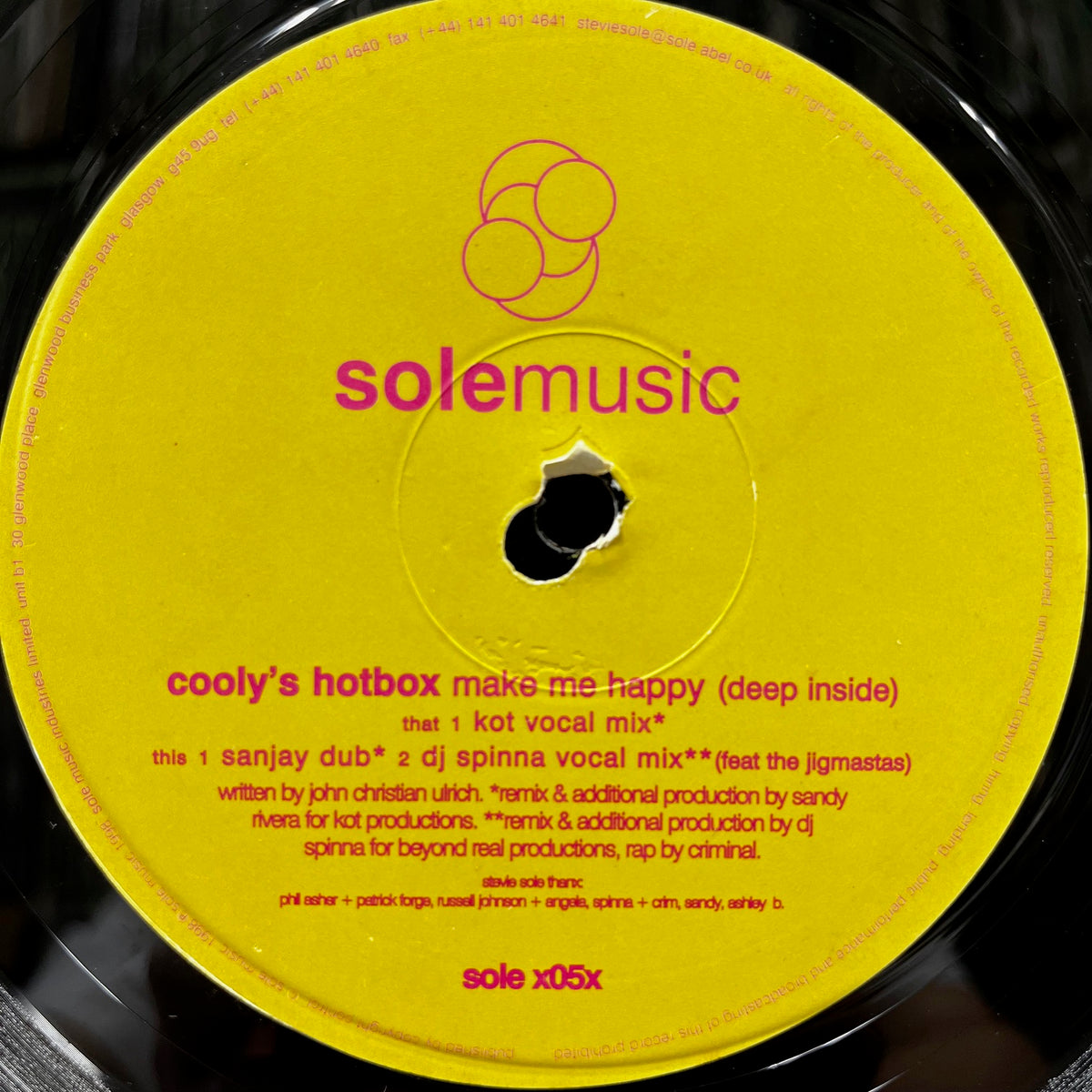 COOLY'S HOT BOX / Make Me Happy (Deep Inside) (KOY & DJ Spinna