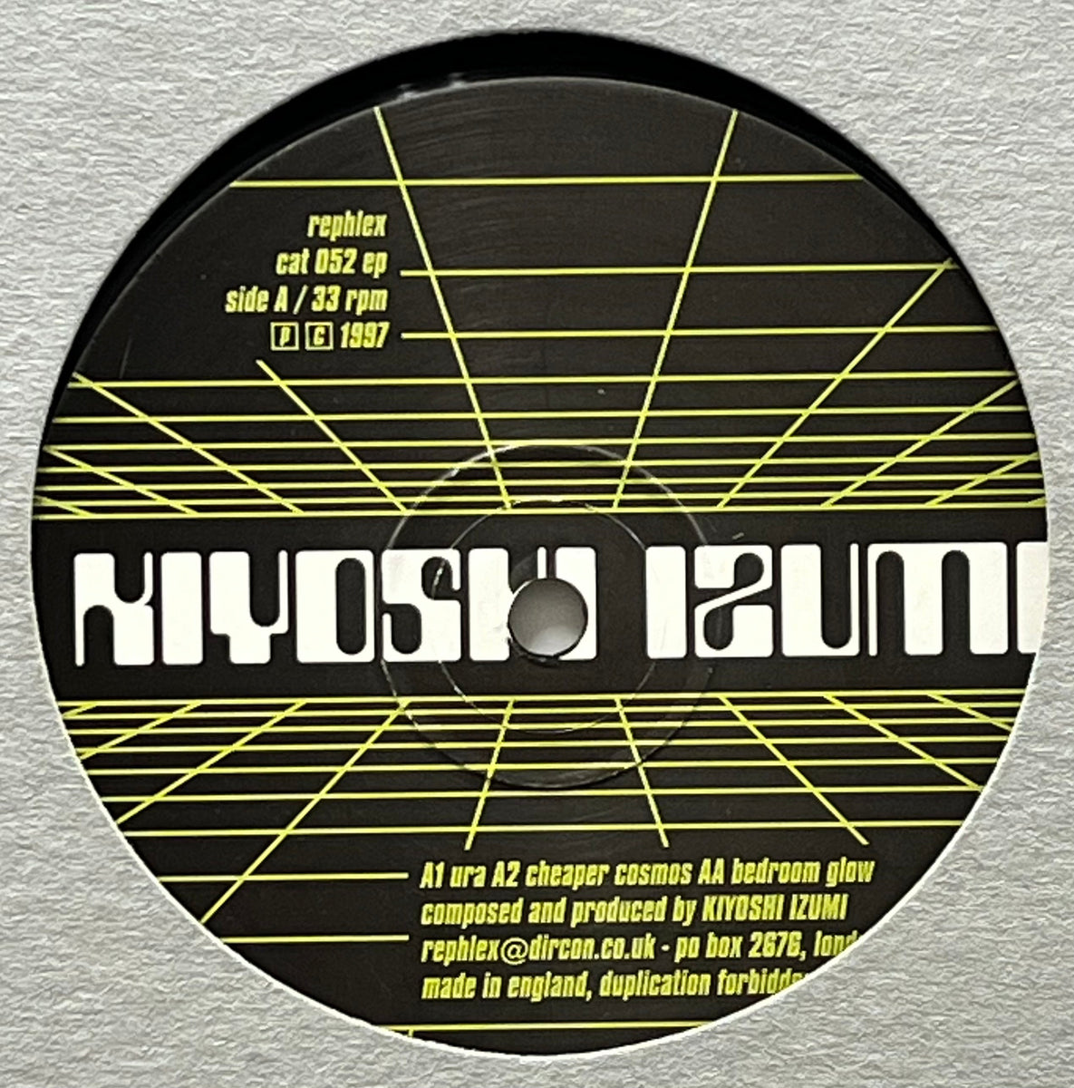 KIYOSHI IZUMI / Effect Rainbow (Rephlex – cat 052 ep, 12inch