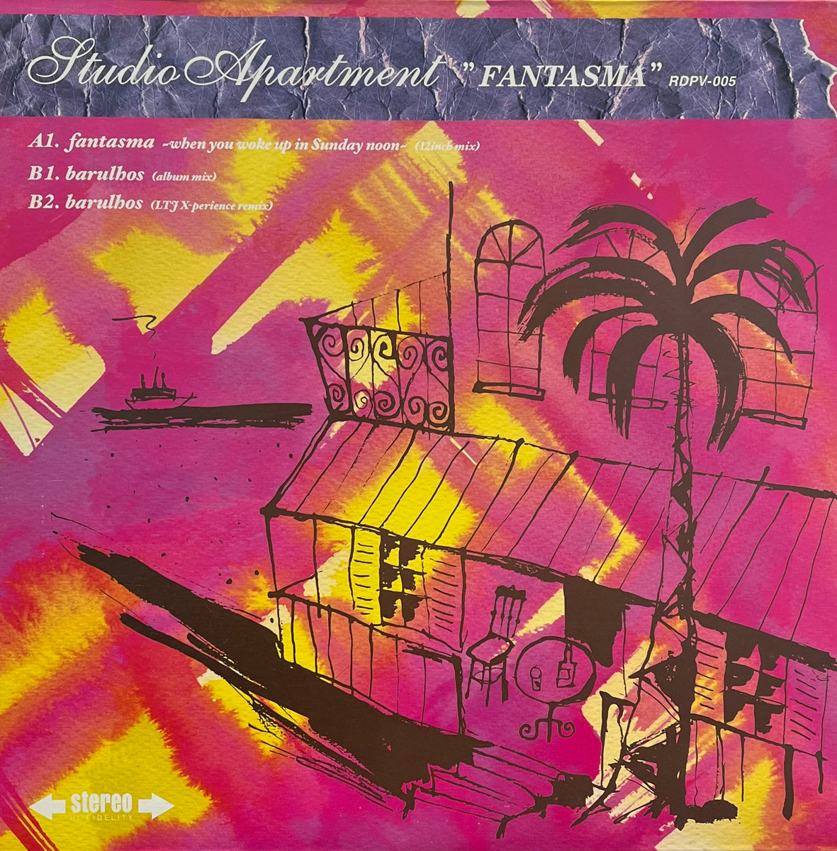未使用 Studio Apartment - Fantasma / レコード STUDIO APARTMENT / Fantasma (RD Records – RDPV-005, 12inch