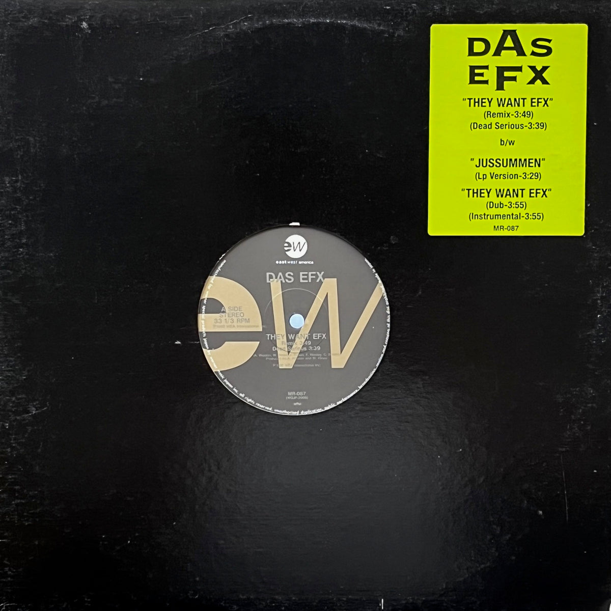 DAS EFX / They Want EFX (MR-087, 12inch) – TICRO MARKET