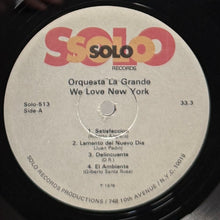 Load image into Gallery viewer, Orquesta La Grande / We Love N.Y. ( Solo Records – Solo-513, LP )