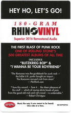 画像をギャラリービューアに読み込む, RAMONES / Ramones (inc. Blitzkrieg Bop) 180g LP