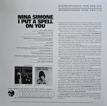 画像をギャラリービューアに読み込む, NINA SIMONE / I Put A Spell On You (inc. Feeling Good) LP 180g