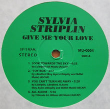 Load image into Gallery viewer, SYLVIA STRIPLIN / Give Me Your Love (inc. You Can't Turn Me Away) LP