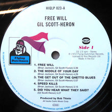画像をギャラリービューアに読み込む, GIL SCOTT HERON / Free Will (BGP Records – HIQLP 023, LP)