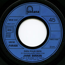 画像をギャラリービューアに読み込む, JANE BIRKIN / Rien Pour Rien / La Fille Aux Claquettes ( Fontana – 6010 114, 7inch)
