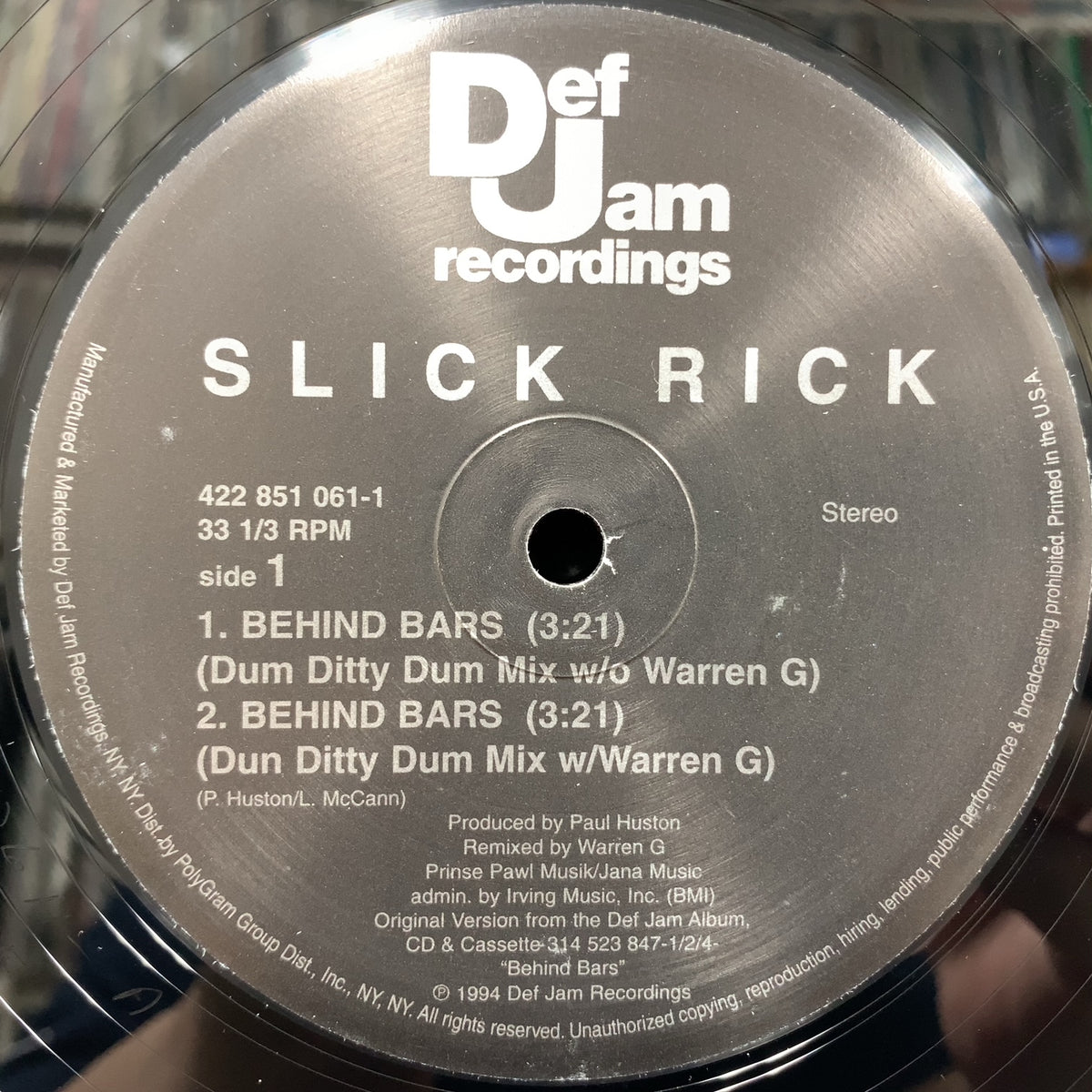 Slick Rick Behind Bars レコード Amazon.co.jp: Behind Bars: ミュージック