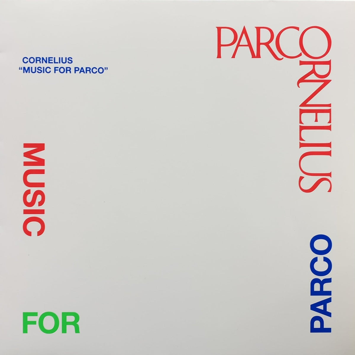 CORNELIUS コーネリアス / Music For Parco (DUPARCOR-2020 