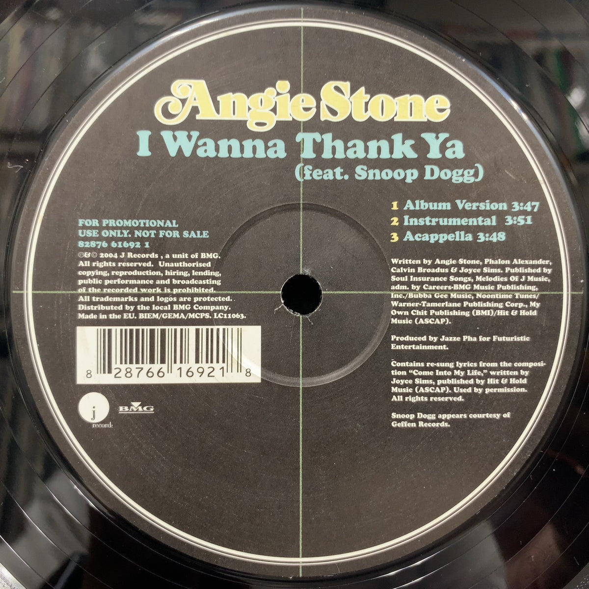 ANGIE STONE / I Wanna Thank Ya (82876 61692 1, 12inch