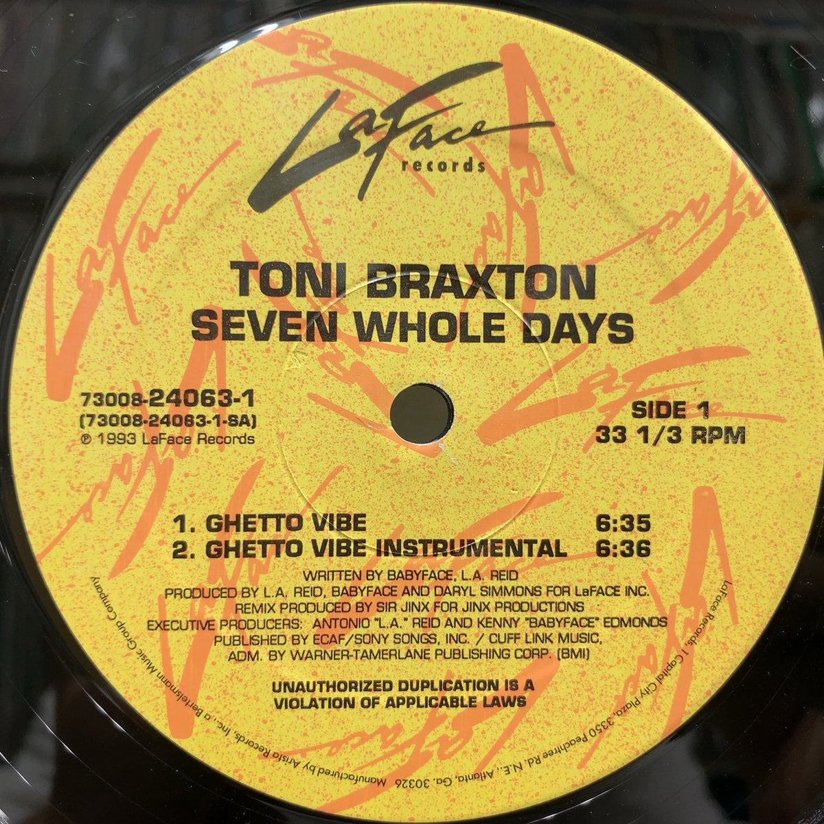 TONI BRAXTON / Seven Whole Days (12inch) – TICRO MARKET