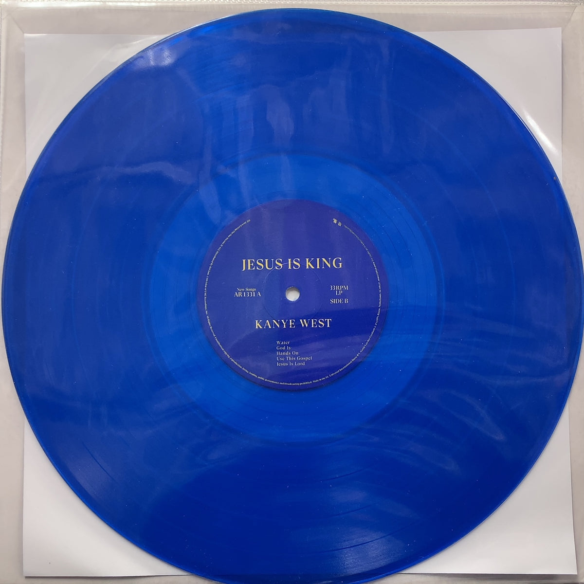 KANYE WEST / Jesus Is King (B0031455-01, LP) Blue Translucent