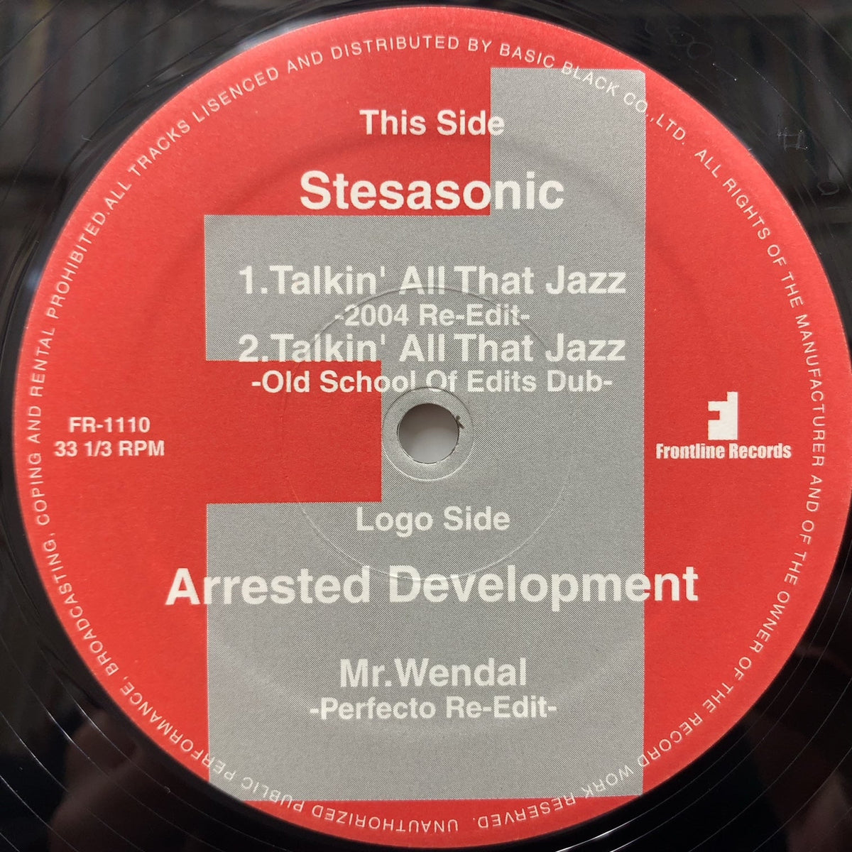 STETSASONIC / Talkin' All That Jazz (2004 ReEdit) FR1110, 12inch