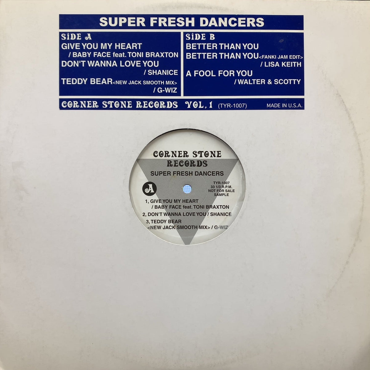 V.A. (BABY FACE, SHANICE) / Corner Stone Records Vol.1 -Super