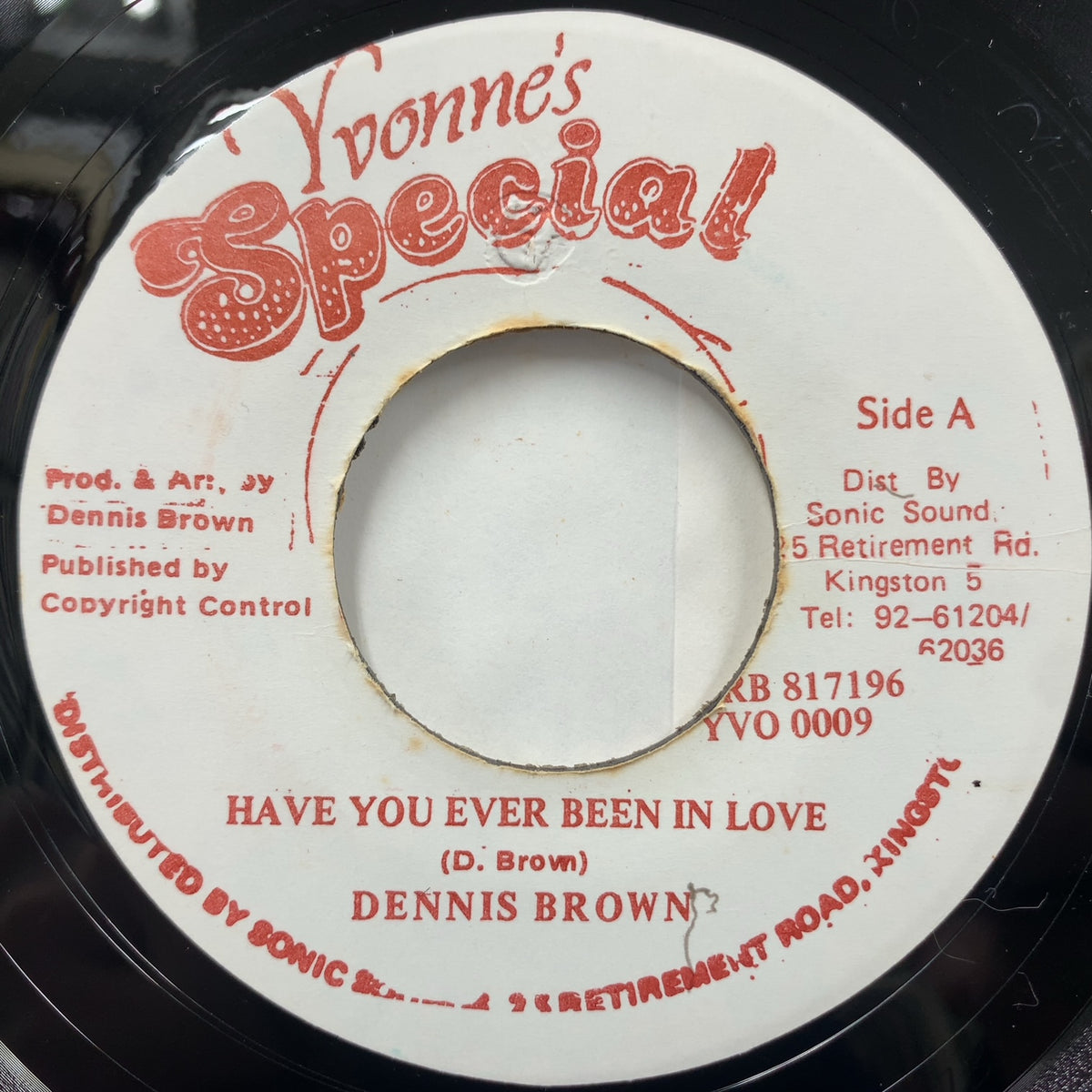 DENNIS BROWN / Have You Ever Been In Love / Have A Heart (YVO 0009