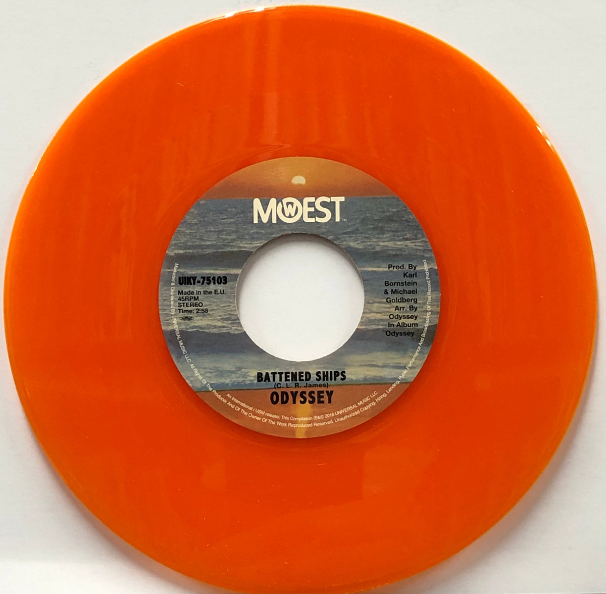 ODYSSEY / Battened Ships 夢をのせた船 (Orange Vinyl) 7inch 