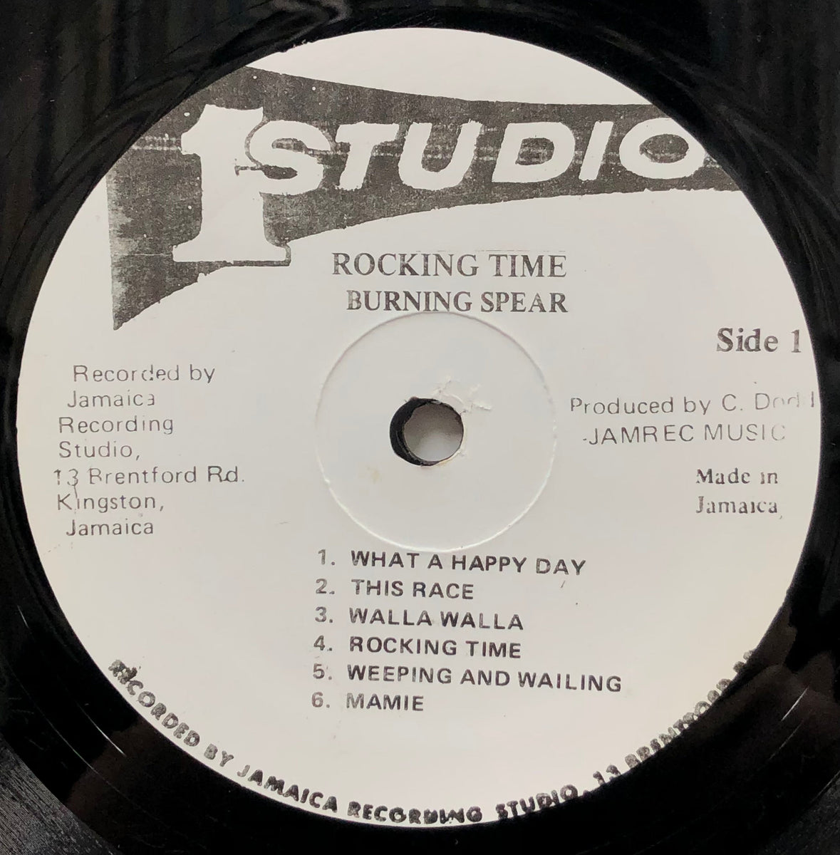 BURNING SPEAR / Rocking Time (Misprint) (Studio One, SOL 1123, LP